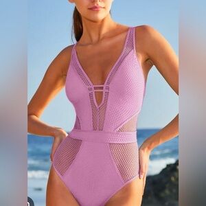 Becca by Rebecca Virtue Plunge One Piece Swimsuit